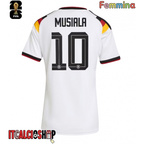 Germania Jamal Musiala #10 Prima Maglia Femmina Mondiali 2026 Manica Corta
